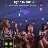 Outdoor Landscape Lighting LED 12V Low Voltage SLR100 LED RGBCWIC Smart Bistro String Lights Color Changing Outdoor Weatherproof 24V Edison Bulbs