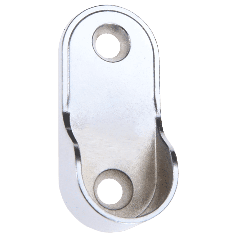 Outdoor Landscape Lighting LED 12V Low Voltage SM08 Oval Wardrobe Rail End Brackets Steel Closet Rod Socket Holder Pair