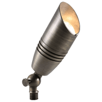 Outdoor Landscape Lighting LED 12V Low Voltage Natural Brass LED Connoisseur Kit: (8) SPB06 Spot Lights, (4) PLB03 Path Lights