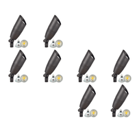 Outdoor Landscape Lighting LED 12V Low Voltage SPB06 4x/8x/12x Package 12V Low Voltage LED Outdoor Landscape Brass Spotlight with MR16 5W 3000K Bulb Dark Brass 8 Pack