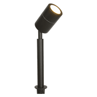 SPS02 12V Low Voltage LED Stainless Steel Spotlight Adjustable Up Lighting Fixtures - Black / None