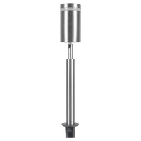 Outdoor Landscape Lighting LED 12V Low Voltage SPS03 4x/8x/12x Package LED Stainless Steel 12V Low Voltage Outdoor Spotlight Adjustable Up Lighting Fixtures with 5W 3000K Bulb