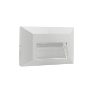 STA03 4W Luz de plataforma o peldaño de escalera LED de montaje en superficie rectangular de aluminio fundido de bajo voltaje - Blanco