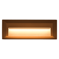 Outdoor Landscape Lighting LED 12V Low Voltage STA04 3+3W 3CCT 3000K/4000K/5000K 12V Low Voltage Cast Aluminum Rectangular Surface Mount LED Step or Deck Light