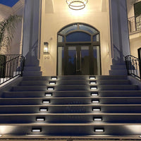 Outdoor Landscape Lighting LED 12V Low Voltage STA04 4x/8x/12x Package 3+3W 3CCT 3000K/4000K/5000K 12V Low Voltage Cast Aluminum Rectangular Surface Mount LED Step or Deck Light