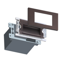 Outdoor Landscape Lighting LED 12V Low Voltage STA10 3.5W 3CCT 12V Low Voltage Rectangular Waterproof Horizontal Integrated LED Aluminum Stair Step Light Fixture