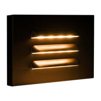 Outdoor Landscape Lighting LED 12V Low Voltage STA11 3.5W Rectangular 12V Low Voltage Waterproof Horizontal 3000K Warm White Integrated LED Aluminum Step Light Wall Lighting Fixture