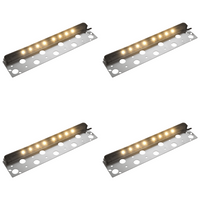 Outdoor Landscape Lighting LED 12V Low Voltage STB06 4x/8x/12x Package 3W 2700K or 3000K Warm White 12V Low Voltage Aluminum 13