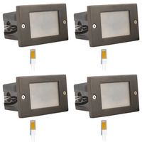 Outdoor Landscape Lighting LED 12V Low Voltage STB15 4x/8x/12x Package Horizontal Waterproof LED Brass 4.5