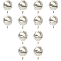 Outdoor Landscape Lighting LED 12V Low Voltage STS09 4x/8x/12x Package LED Round Stainless Steel Deck Light Surface Mount 12V Low Voltage Landscape Lighting 3W 3000K Bulb 12 Pack