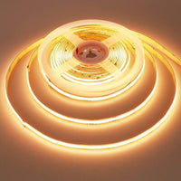 Outdoor Landscape Lighting LED 12V Low Voltage SLD04 16ft/32ft/82ft Dotless Single Color Linear 3.05W/ft for 8mm | 4.27W/ft for 10mm LED Strip Lights Low Voltage FCOB DC24V Tape Light 3000K Warm White ft