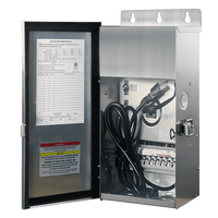 Outdoor Landscape Lighting LED 12V Low Voltage TSR600 600W Multi Tap 12V Low Voltage Manual Transformer IP65 Waterproof No