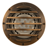 Outdoor Landscape Lighting LED 12V Low Voltage UNB01 4x/8x/12x Package Cast Brass Low Voltage Grille Commercial LED In-ground Well Light IP65 Waterproof 12V Low Voltage with PAR36 10W 160° 3000K Bulb
