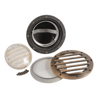 Outdoor Landscape Lighting LED 12V Low Voltage UNB01 Cast Brass 12V Low Voltage Grille Commercial PAR36 LED In-ground Well Light PAR36 Socket IP65 Waterproof