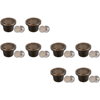 Outdoor Landscape Lighting LED 12V Low Voltage UNB01 4x/8x/12x Package Cast Brass Low Voltage Grille Commercial LED In-ground Well Light IP65 Waterproof 12V Low Voltage with PAR36 10W 160° 3000K Bulb 8 Pack