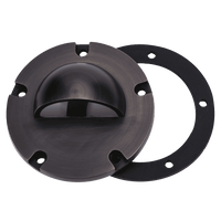 Outdoor Landscape Lighting LED 12V Low Voltage UNB02 4x/8x/12x Package Cast Brass 12V Low Voltage Half Moon Round LED In-ground Well Light IP65 Waterproof with MR16 Socket 5W 3000K Bulb