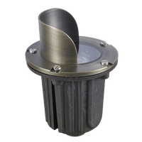 Outdoor Landscape Lighting LED 12V Low Voltage UNB03 4x/8x/12x Package Cast Brass 12V Low Voltage Shielded LED In-ground Well Light IP65 Waterproof with MR16 5W 3000K Bulb