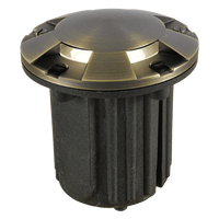 Outdoor Landscape Lighting LED 12V Low Voltage UNB07 Cast Brass 12V Low Voltage Round Multi-Directional LED In-ground Well Light MR16 Socket IP65 Waterproof
