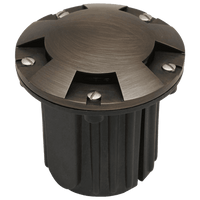 Outdoor Landscape Lighting LED 12V Low Voltage UNB07 4x/8x/12x Package Cast Brass 12V Low Voltage Round Multi-Directional LED In-ground Well Light IP65 Waterproof with MR16 5W 3000K Bulb