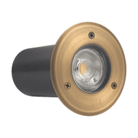 Outdoor Landscape Lighting LED 12V Low Voltage UNB12 4x/8x/12x Package Cast Brass 12V Low Voltage Round LED In-ground Well Light IP65 Waterproof with MR16 5W 3000K Bulb
