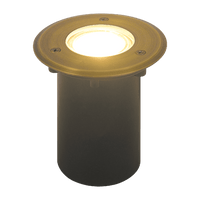 Outdoor Landscape Lighting LED 12V Low Voltage UNB12 4x/8x/12x Package Cast Brass 12V Low Voltage Round LED In-ground Well Light IP65 Waterproof with MR16 5W 3000K Bulb