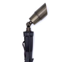 Outdoor Landscape Lighting LED 12V Low Voltage SPBP04 Rein Brown Brass Spot Light Low Voltage Outdoor Lighting