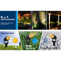 Outdoor Landscape Lighting LED 12V Low Voltage CD43 4x/8x/12x Package 5W 12V Low Voltage Waterproof LED Landscape Narrow Beam Directional Outdoor Aluminum Spotlight