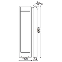 Outdoor Landscape Lighting LED 12V Low Voltage CDPA56 4x/8x/12x Package 8W 12V Low Voltage LED Rectangular Adjustable Bollard Landscape Aluminum Pathway Lighting