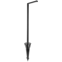 Outdoor Landscape Lighting LED 12V Low Voltage CDPA57 12V Low Voltage Aluminum LED Rectangular Bollard Aluminum Path Light Black