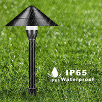 Outdoor Landscape Lighting LED 12V Low Voltage CDPA65 3W 12V Beaded Swivel Hat 3000K Warm White Integrated LED 12V Low Voltage Aluminum Path Light