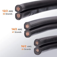 Outdoor Landscape Lighting LED 12V Low Voltage 12/2 Low Voltage Landscape Lighting Direct Burial Copper Wire